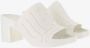 Diesel Heeled Mules White Dames - Thumbnail 3