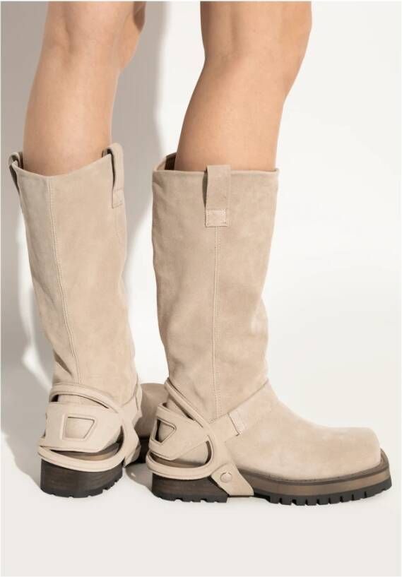 Diesel Laarzen D-Texan 2In1 Beige Dames