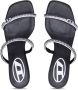 Diesel Leren sandalen met kristallen bandjes Black Dames - Thumbnail 4