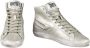 Diesel Leren Sneakers met Rubberen Zool Gray Dames - Thumbnail 2