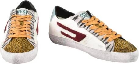 Diesel Leren Sneakers met Rubberen Zool Multicolor Heren