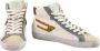 Diesel Leren Sneakers met Rubberen Zool White Dames - Thumbnail 2