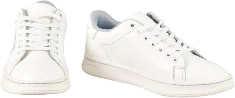 Diesel Leren sneakers met rubberen zool White Dames