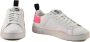 Diesel Leren Sneakers met Rubberen Zool White Dames - Thumbnail 2