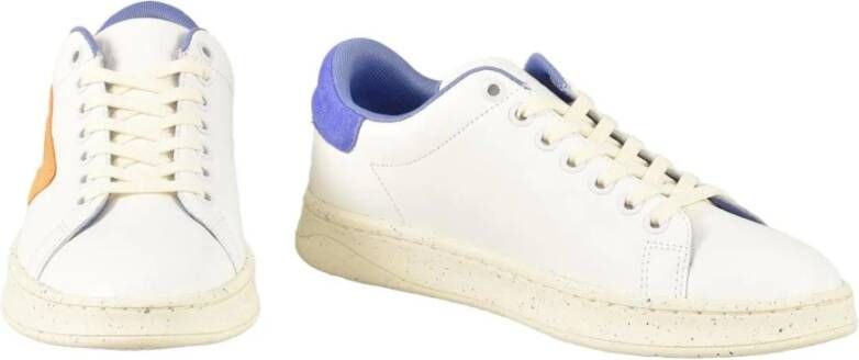 Diesel Leren Sneakers met Rubberen Zool White Dames