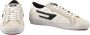 Diesel Leren Sneakers met Rubberen Zool White Heren - Thumbnail 2