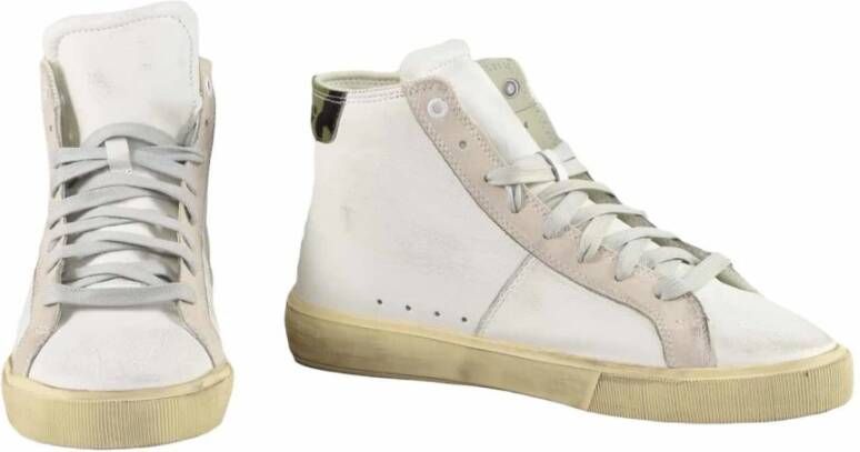 Diesel Leren Sneakers met Rubberen Zool White Heren