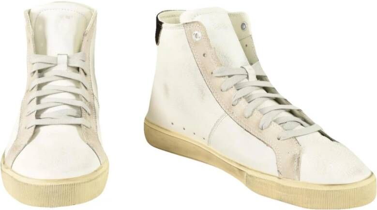 Diesel Leren Sneakers met Rubberen Zool White Heren