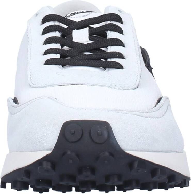 Diesel Mesh Lage Sneaker met Suède en Leren Details White Heren