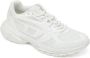 Diesel Mesh Textuur Sneakers Veters Rubberen Zool White Heren - Thumbnail 6