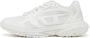 Diesel Mesh Textuur Sneakers Veters Rubberen Zool White Heren - Thumbnail 7