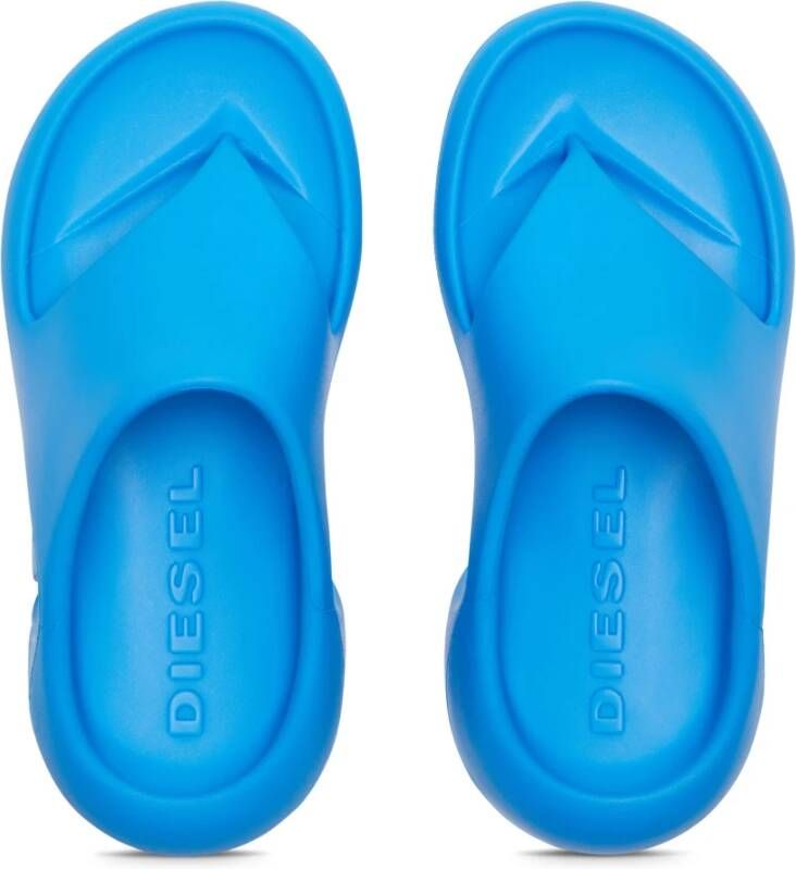 Diesel Rubber muiltjes flip-flop Blue Unisex