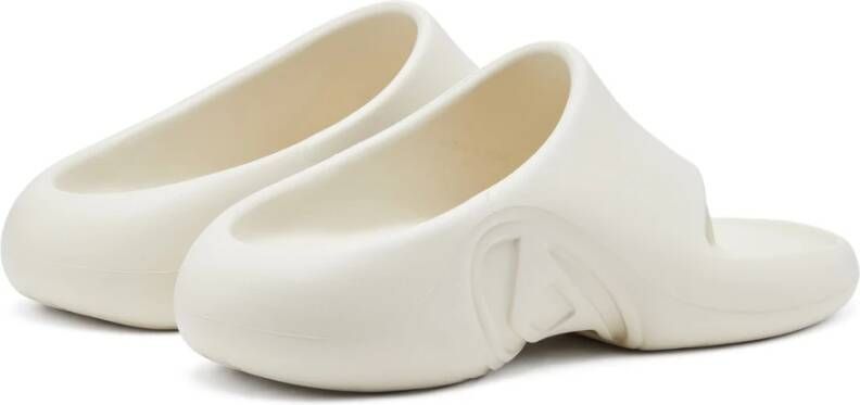 Diesel Rubber muiltjes flip-flop White Heren