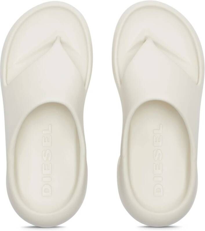 Diesel Rubber muiltjes flip-flop White Heren