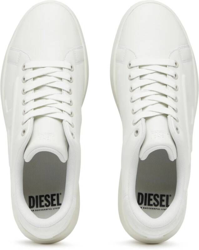 Diesel S-Athene Low Sneakers with embossed D logo White Heren