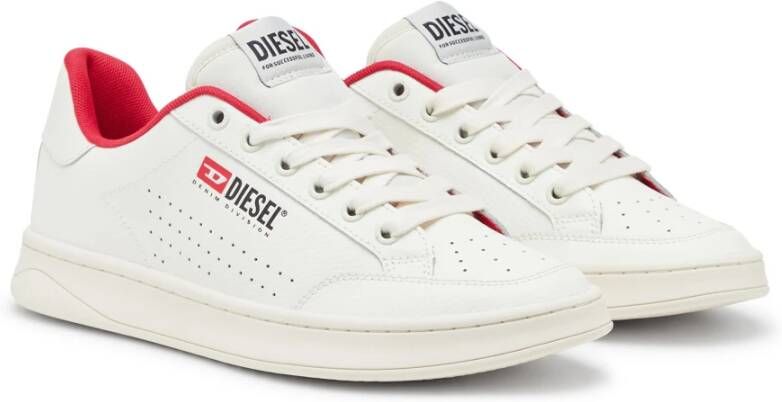 Diesel S-Athene Vtg Retro sneakers in perforated leather White Heren