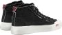 Diesel S-Athos Mid Destroyed gauze and denim high-top sneakers Black Heren - Thumbnail 4