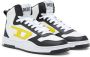 Diesel S-Ukiyo V2 Mid High-top sneakers in leather and nylon White Heren - Thumbnail 2
