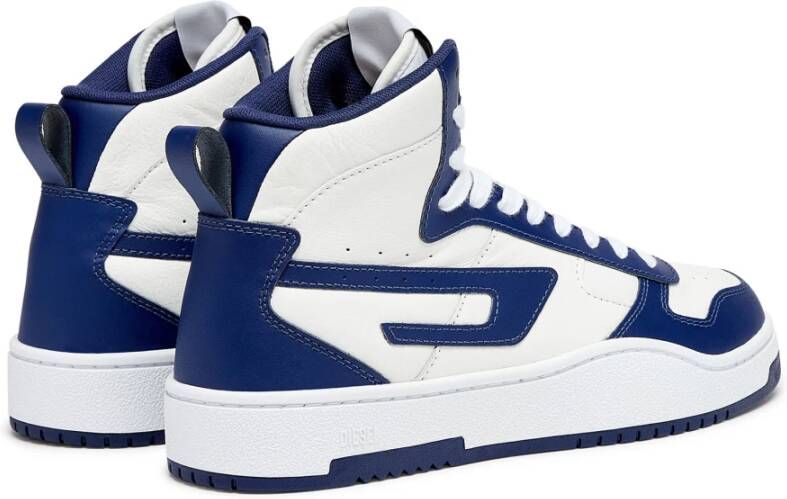 Diesel S-Ukiyo V2 Mid High-top sneakers with D branding Blue Heren