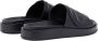 Diesel Sa-Slide D Oval PU slides with embossed Oval D Black Unisex - Thumbnail 10