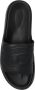 Diesel Sa-Slide D Oval PU slides with embossed Oval D Black Unisex - Thumbnail 7