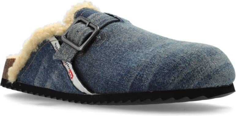 Diesel Slides D-Woodstock Blue Heren