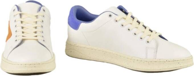 Diesel Witte Leren Sneakers met Veters White Heren