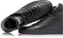 Diesel Zwarte leren Mid Top Sneakers Black Heren - Thumbnail 3