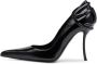 Diesel Zwarte Leren Stiletto Hak Schoenen Black Dames - Thumbnail 2