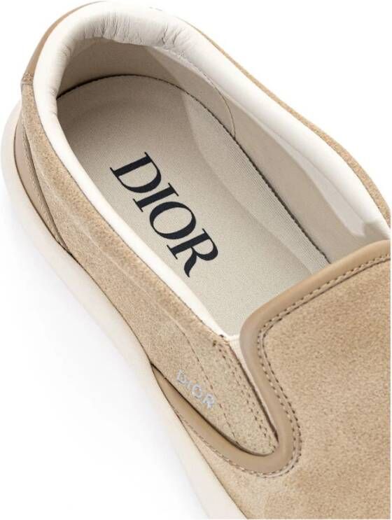 Dior Beige Lederen Sneaker Beige Dames