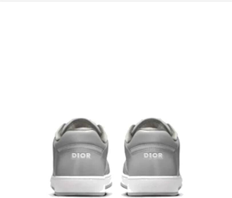 Dior Diamanten Leren Sneakers Gray Heren