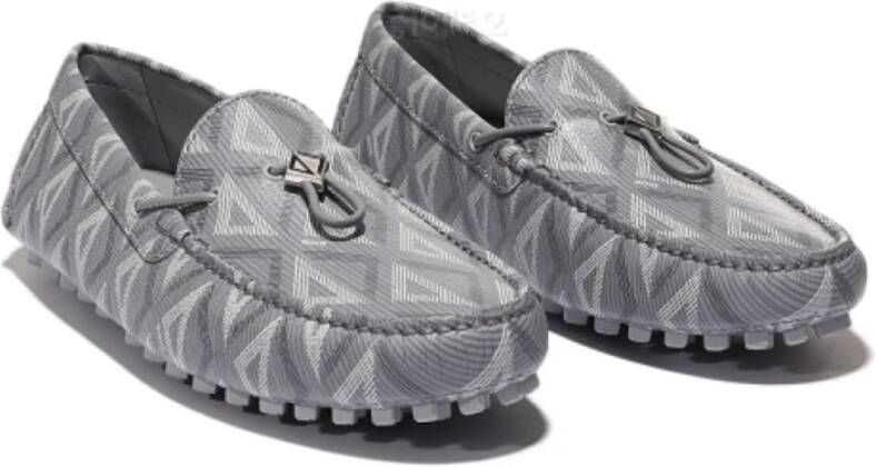 Dior Diamanten Mocassins met Koorddetail Gray Heren