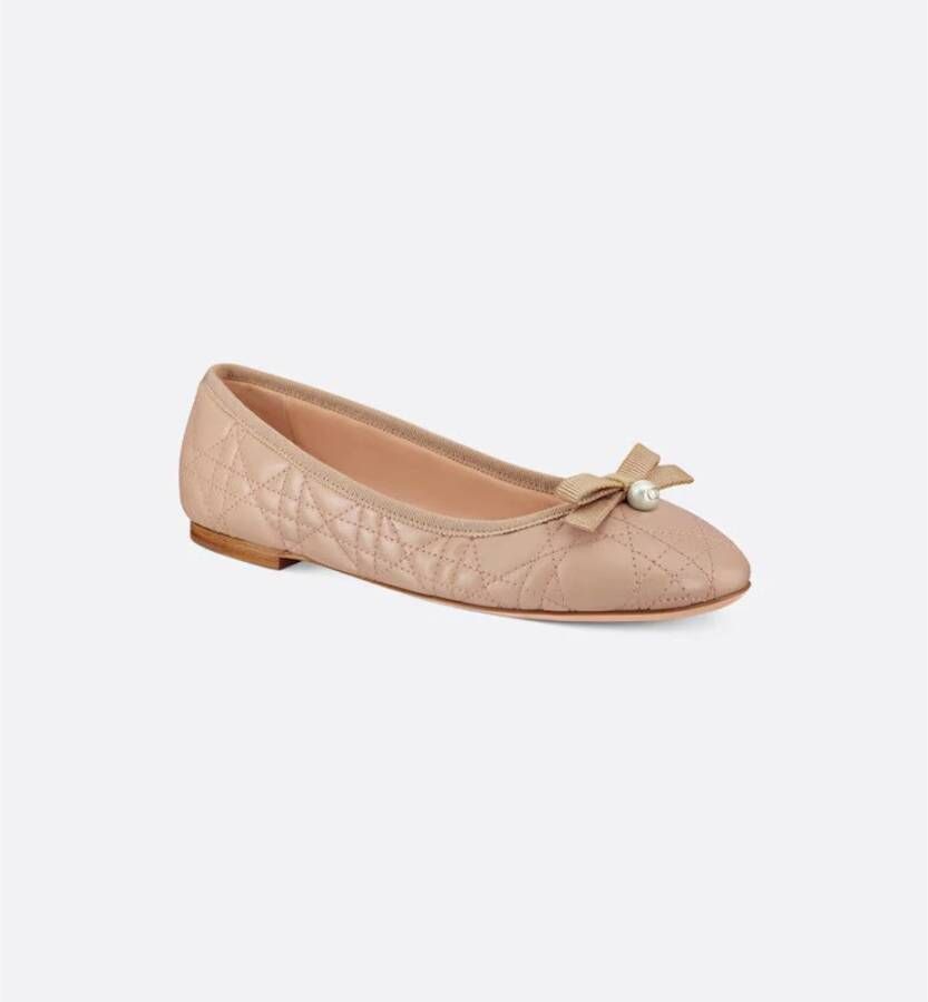 Dior Elegante Ballerina Schoenen Beige Dames