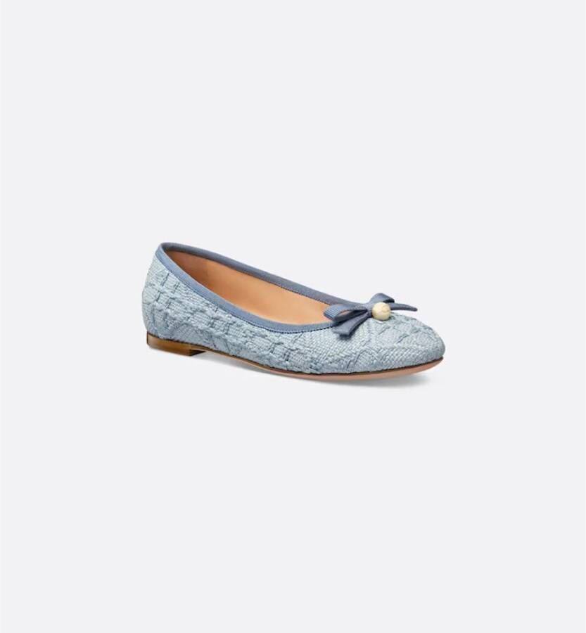 Dior Elegante Ballerina Schoenen Blue Dames