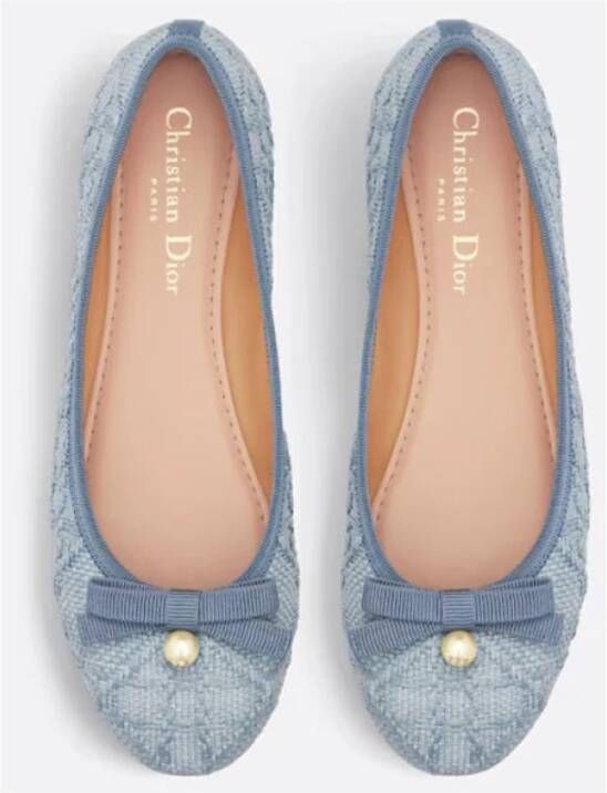 Dior Elegante Ballerina Schoenen Blue Dames