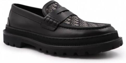 Dior Explorer Loafers met Oblique Monogram Print Black Heren