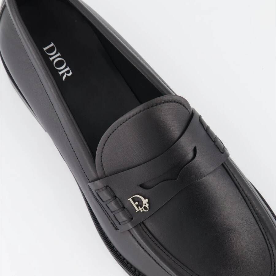 Dior Granville Leren Loafers Black Heren