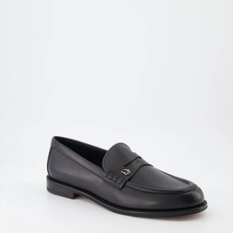 Dior Granville Leren Loafers Black Heren