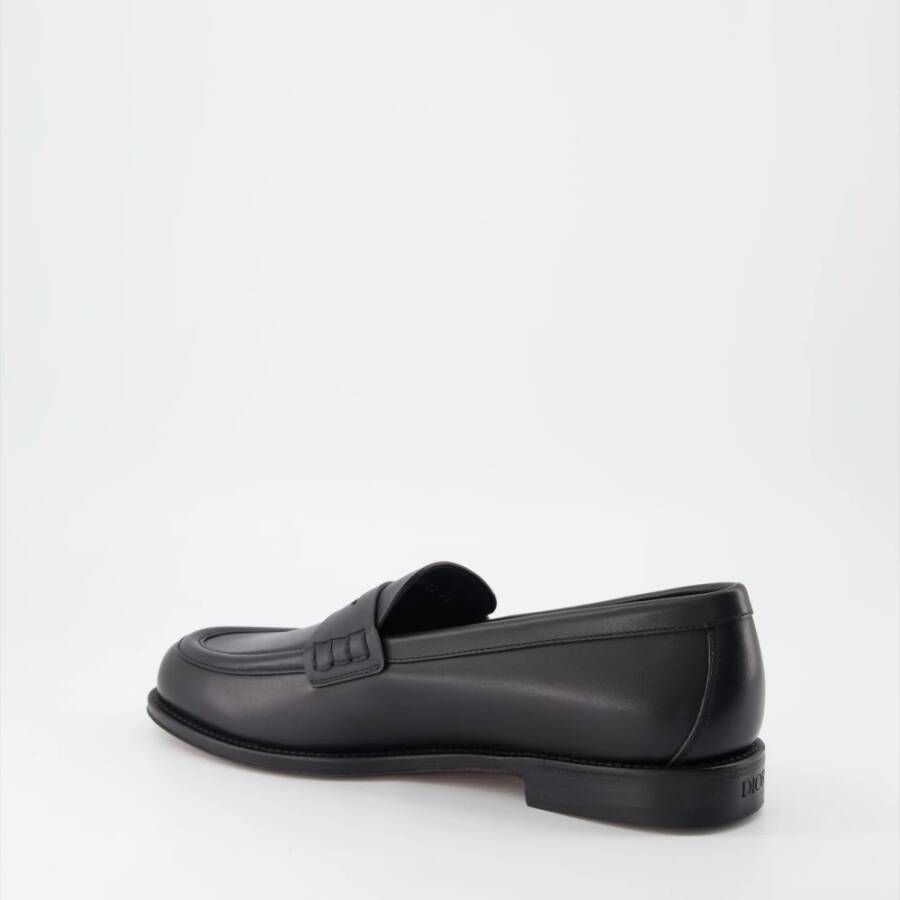 Dior Granville Leren Loafers Black Heren