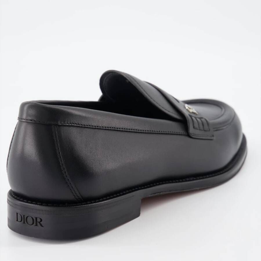 Dior Granville Leren Loafers Black Heren