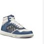 Dior High-Top Oblique Sneakers Blue Heren - Thumbnail 2