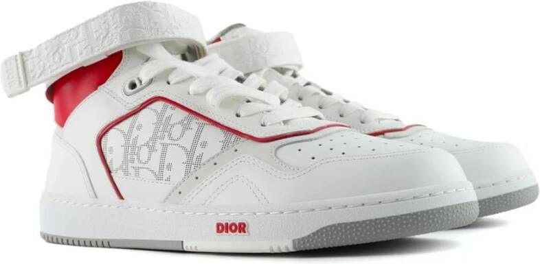 Dior Hoge Sneakers met Velcro Sluiting White Heren