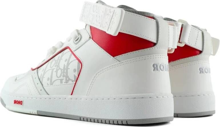 Dior Hoge Sneakers met Velcro Sluiting White Heren