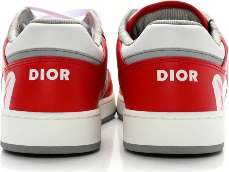 Dior Konijn Motief Sneakers Red Heren