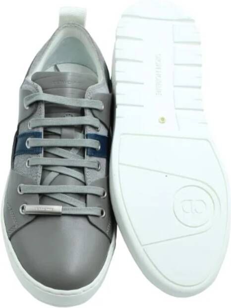 Dior Leather sneakers Gray Heren