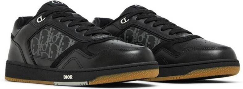 Dior Leren sneakers met iconisch monogram Black Heren