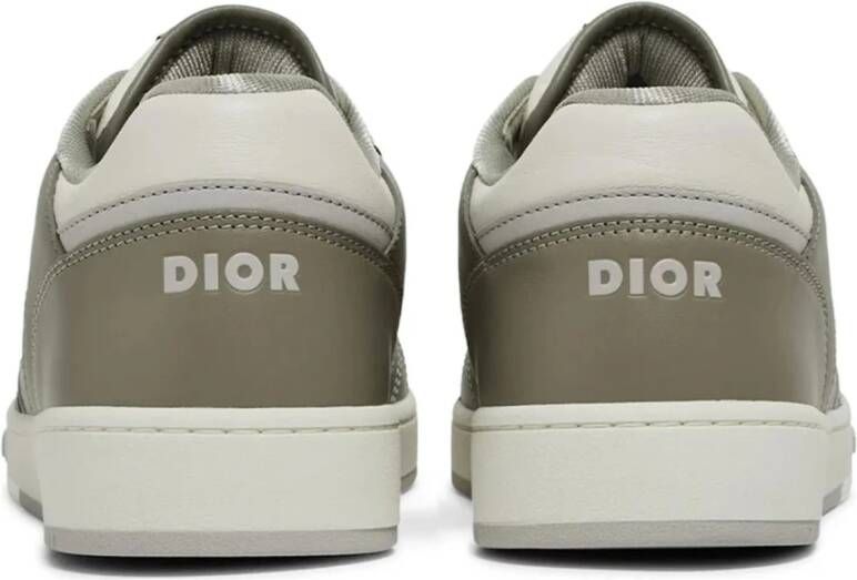 Dior Leren Sneakers met Iconisch Monogram Green Heren