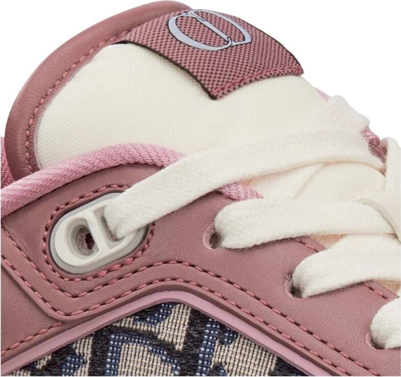 Dior Leren sneakers met iconisch monogram Pink Heren