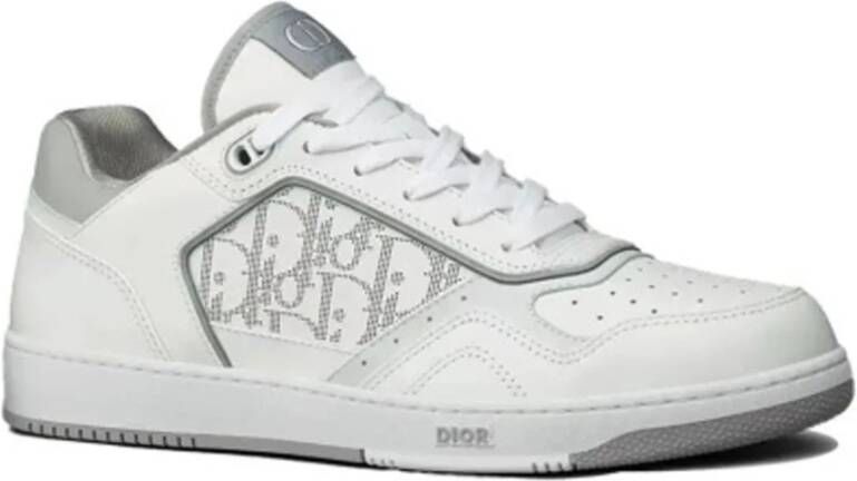 Dior Leren sneakers met iconisch monogram White Heren