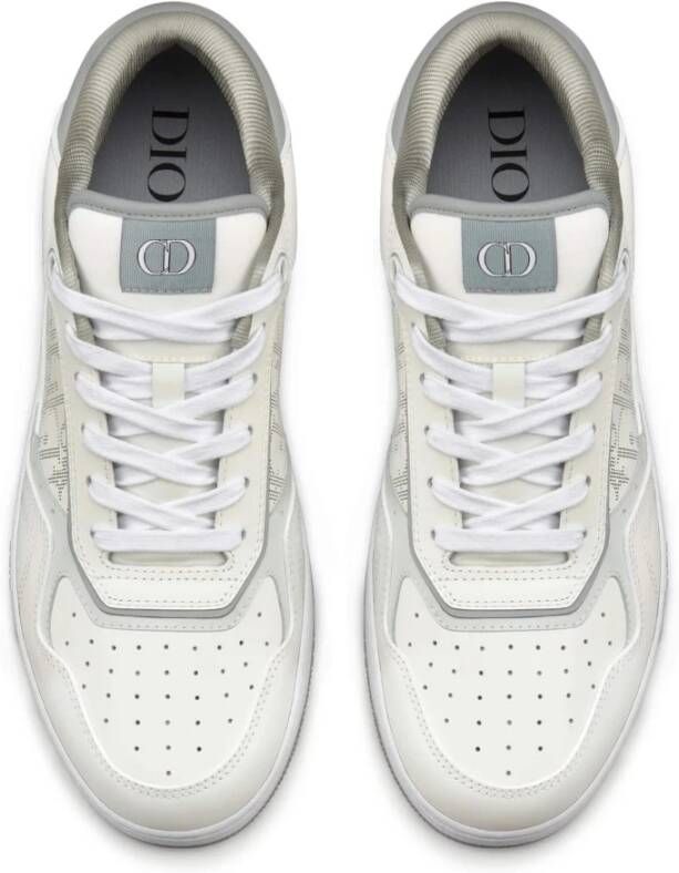 Dior Leren sneakers met iconisch monogram White Heren